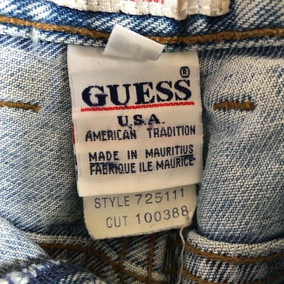 Vintage GUESS JEANS USA Men’s Size 31 Distressed Light Wash Button Fly - Picture 14 of 16